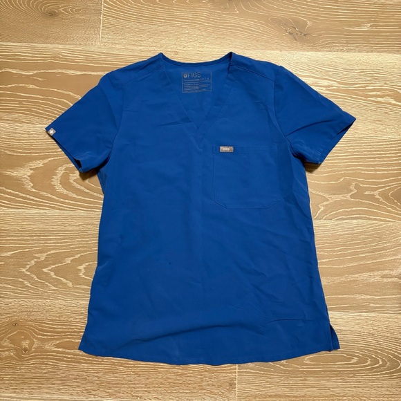 Figs Royal Blue Catarina Scrub Top - Picture 1 of 3